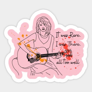 Taylor's Version "It was rare I Was There" Sticker